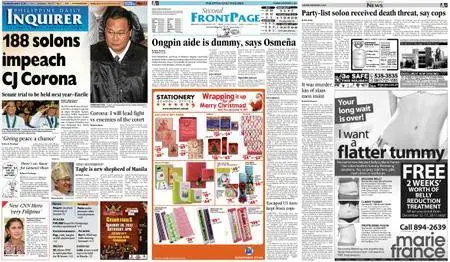 Philippine Daily Inquirer – December 13, 2011