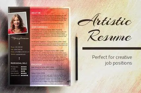 CreativeMarket - Artistic Resume