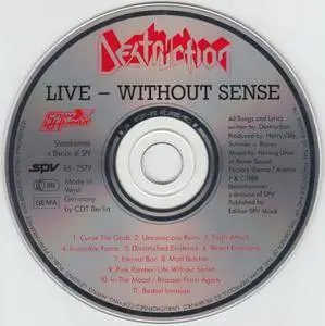 Destruction - Live Without Sense (1989)