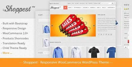 ThemeForest - Shoppest v4.1 - Responsive WooCommerce WordPress Theme