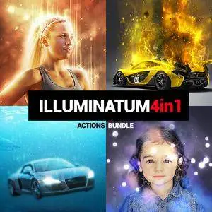 GraphicRiver - Illuminatum - 4in1 Photoshop Actions Bundle