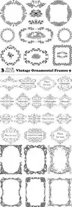 Vectors - Vintage Ornamental Frames 9