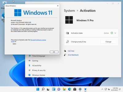 Windows 11 Pro Build 22000.918 (No TPM Required) Preactivated