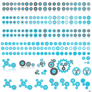 Chainwheels Icons Vectors