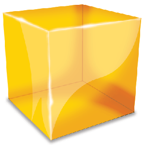 Photoshop 3D Yellow Cube