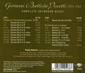 Paolo Bottini - Pescetti: Complete Keyboard Music (2017)