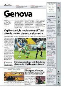 la Repubblica Genova - 19 Marzo 2018