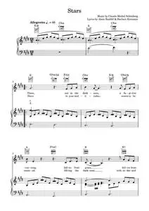 Stars - Alain Boublil, Les Miserables Musical (Piano-Vocal-Guitar (Piano Accompaniment))