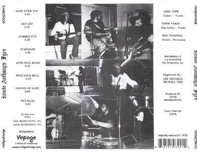 Sainte Anthony’s Fyre – Sainte Anthony’s Fyre (1970) [Remastered 2013]