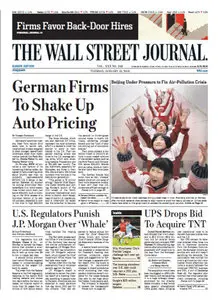 The Wallstreet Journal (Europe) January 15 2013