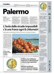 la Repubblica Palermo - 27 Febbraio 2018