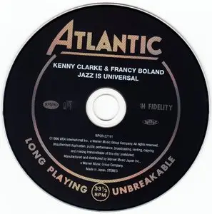 Kenny Clarke & Francy Boland - Jazz Is Universal (1961) {2012 Japan Jazz Best Collection 1000 Series WPCR-27191}