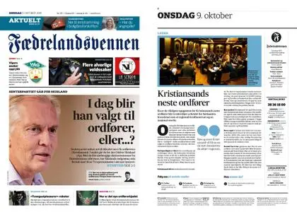 Fædrelandsvennen – 09. oktober 2019