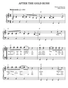 After the gold rush - Neil Young (Easy Piano)