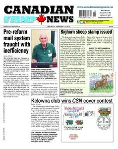 Canadian Stamp News - October 30, 2018
