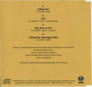 Curt Smith (Tears For Fears) - Calling Out (1993)
