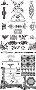 Vectors - Swirl Ornament Elements 27