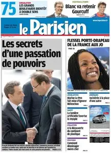 Le Parisien + Cahier Paris du Mardi 15 Mai 2012