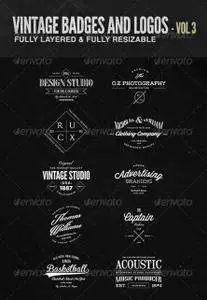 GraphicRiver - Vintage Badges and Logos Vol 3