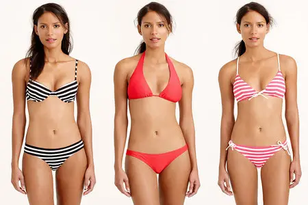 Emanuela de Paula - Jcrew swimwear 2015