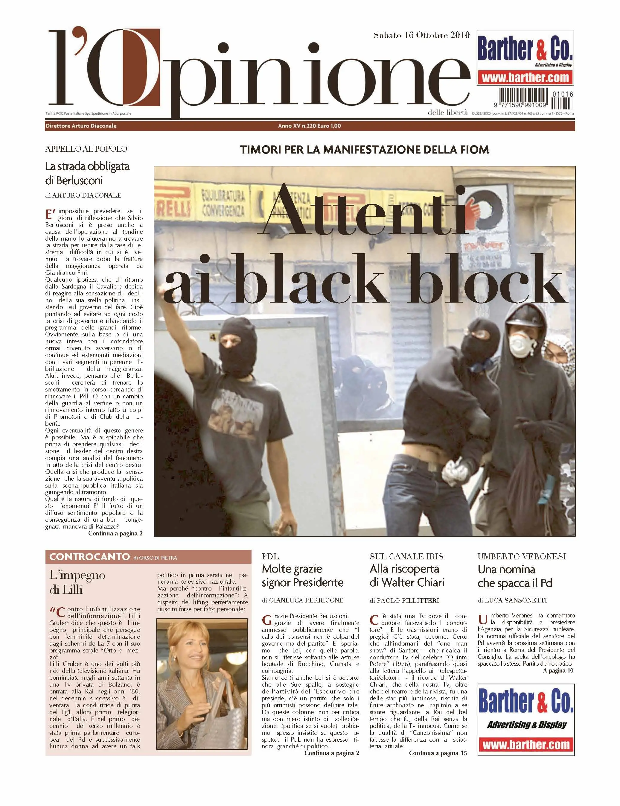 L'Opinione 16.10.2010