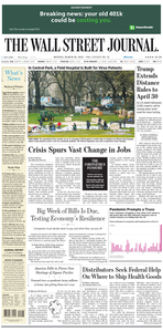 The Wall Street Journal – 30 March 2020
