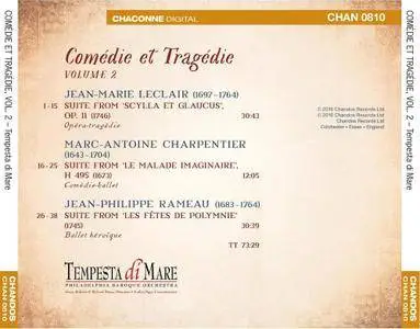 Tempesta di Mare, Philadelphia Baroque Orchestra - Comédie et Tragédie, Volume 2: Leclair, Charpentier, Rameau (2016)