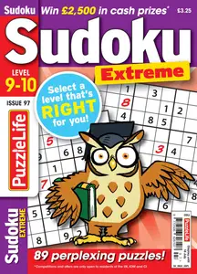 PuzzleLife Sudoku Extreme - Issue 97 - June 2024