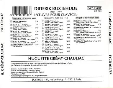 Huguette Gremy-Chauliac - Buxtehude: L’Œuvre pour Clavecin (1992)