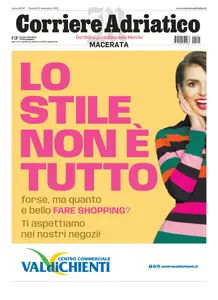 Corriere Adriatico Macerata - 21 Novembre 2025
