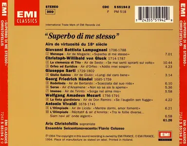 Aris Christofellis, Flavio Colusso, Ensemble Seicentonovecento - "Superbo di me stesso" (1994)