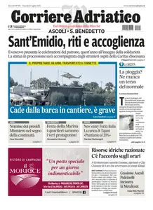 Corriere Adriatico Ascoli - 19 Luglio 2024