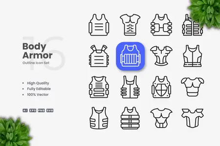 EE - Body Armor Outline Icons EJPER83