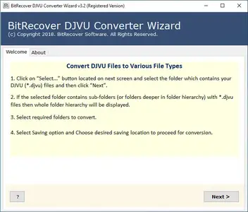 BitRecover DjVu Converter Wizard 4.0