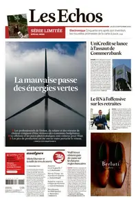 Les Echos du Jeudi 12 Septembre 2024