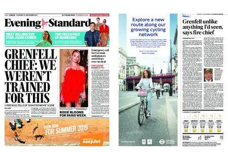 London Evening Standard – September 27, 2018