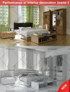 Performance of interior decoration Scene 3 / 10
