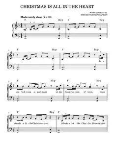 Christmas is all in the heart - Steven Curtis Chapman (Easy Piano)
