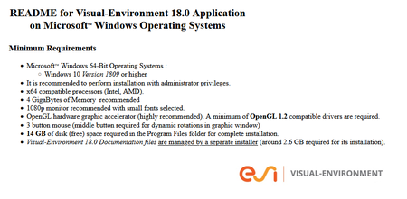 ESI Visual-Environment 18.0