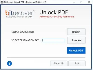 BitRecover Unlock PDF 1.1