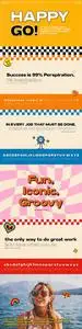 Happy Go - Fun Rounded Sans Serif Typeface