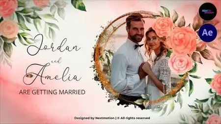 Floral & Watercolor Wedding Invitation 38822065