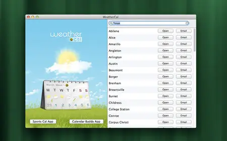 Weather Cal v1.03 Mac OS X