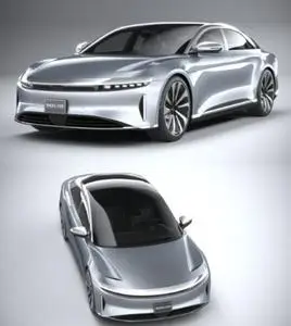 Lucid Air 2021 3d model