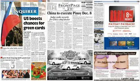 Philippine Daily Inquirer – December 01, 2011