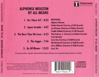 Alphonse Mouzon - By All Means (1981) {Tenacious}