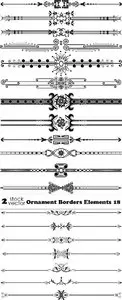 Vectors - Ornament Borders Elements 18