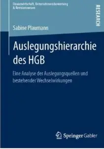 Auslegungshierarchie des HGB: Eine Analyse der Auslegungsquellen und bestehender Wechselwirkungen