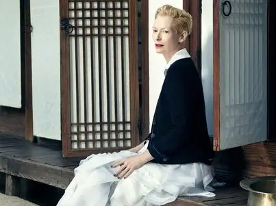 Tilda Swinton by Hong Jang Hyun for Vogue Korea August 2015