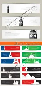 Banner travel vector